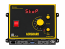 Aersync P1 automatic vacuum switch and dust extractor controller with red StoP display, front view
